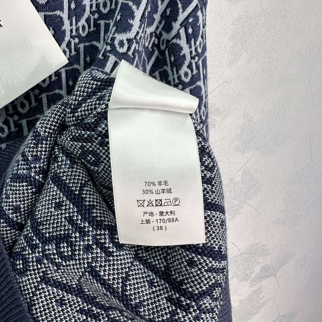 一比一復刻DIOR迪奧時尚連帽針織時尚運動字母提花