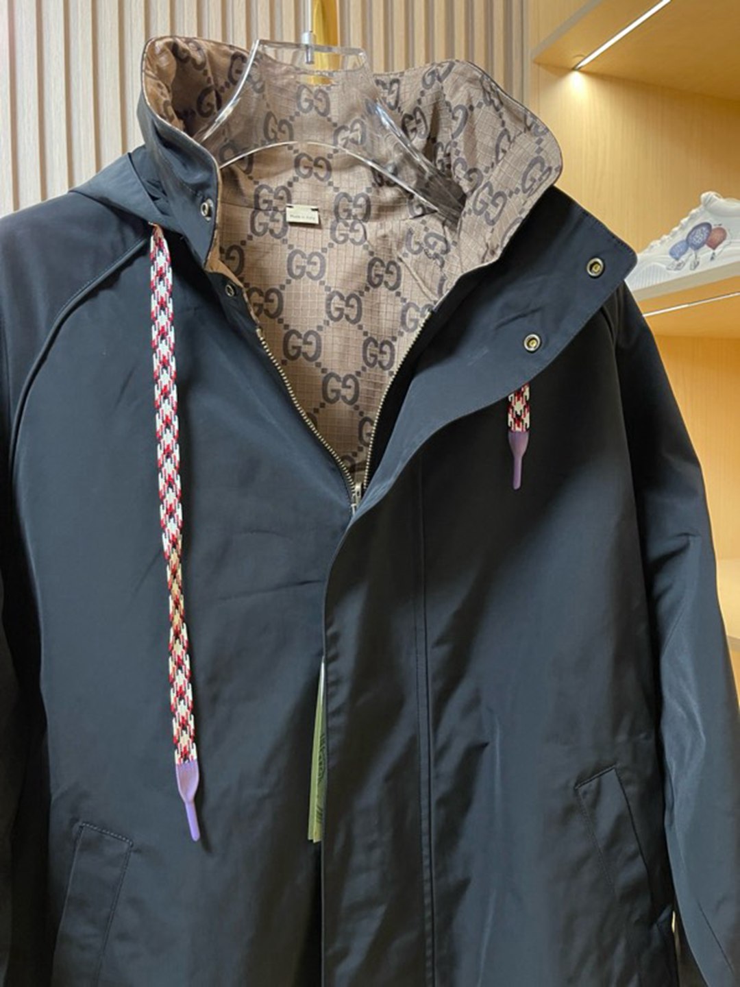 頂級精品2024爆款雙面外套Gucci古馳男士連帽夾克外套
