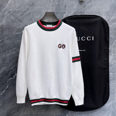 Gucci超A貨秋冬新品針織圓領套頭毛衣針織衫