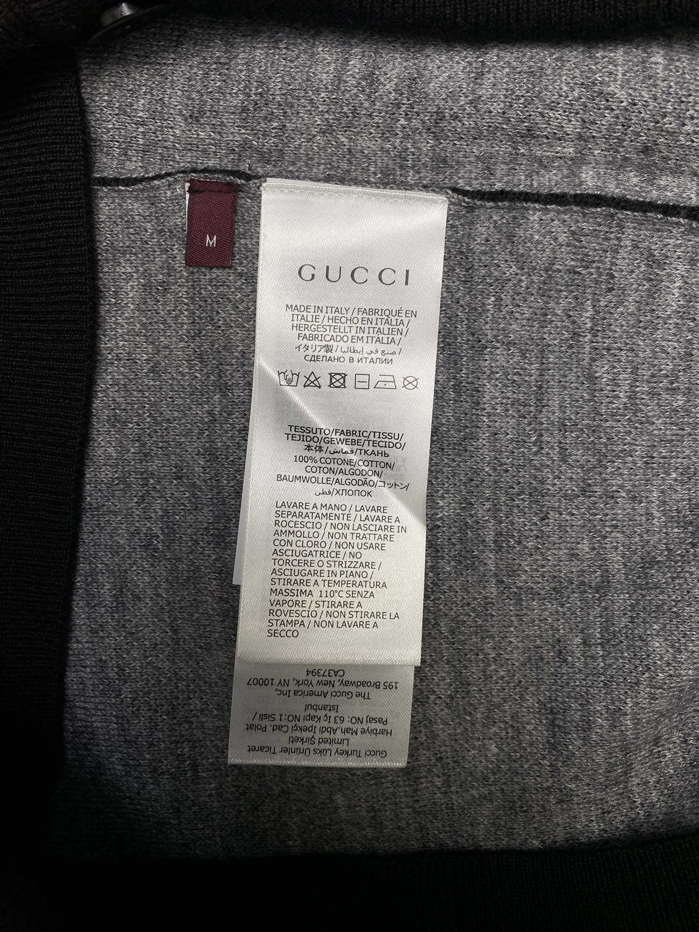 Gucci頂級原單一比一復刻高仿男裝針織毛衣開衫