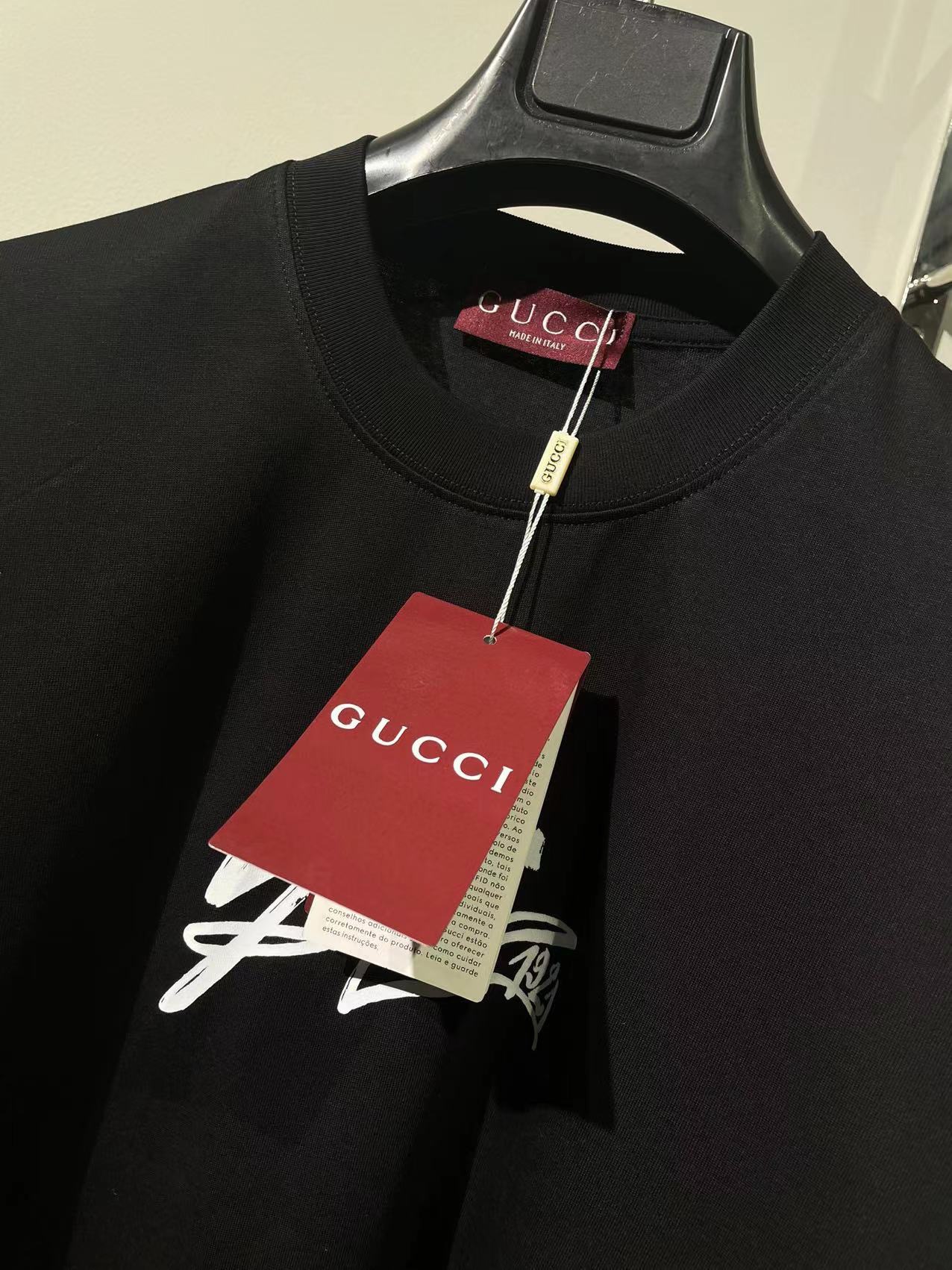 Gucci頂級復刻奢侈品多種元素純棉一比一長袖T恤
