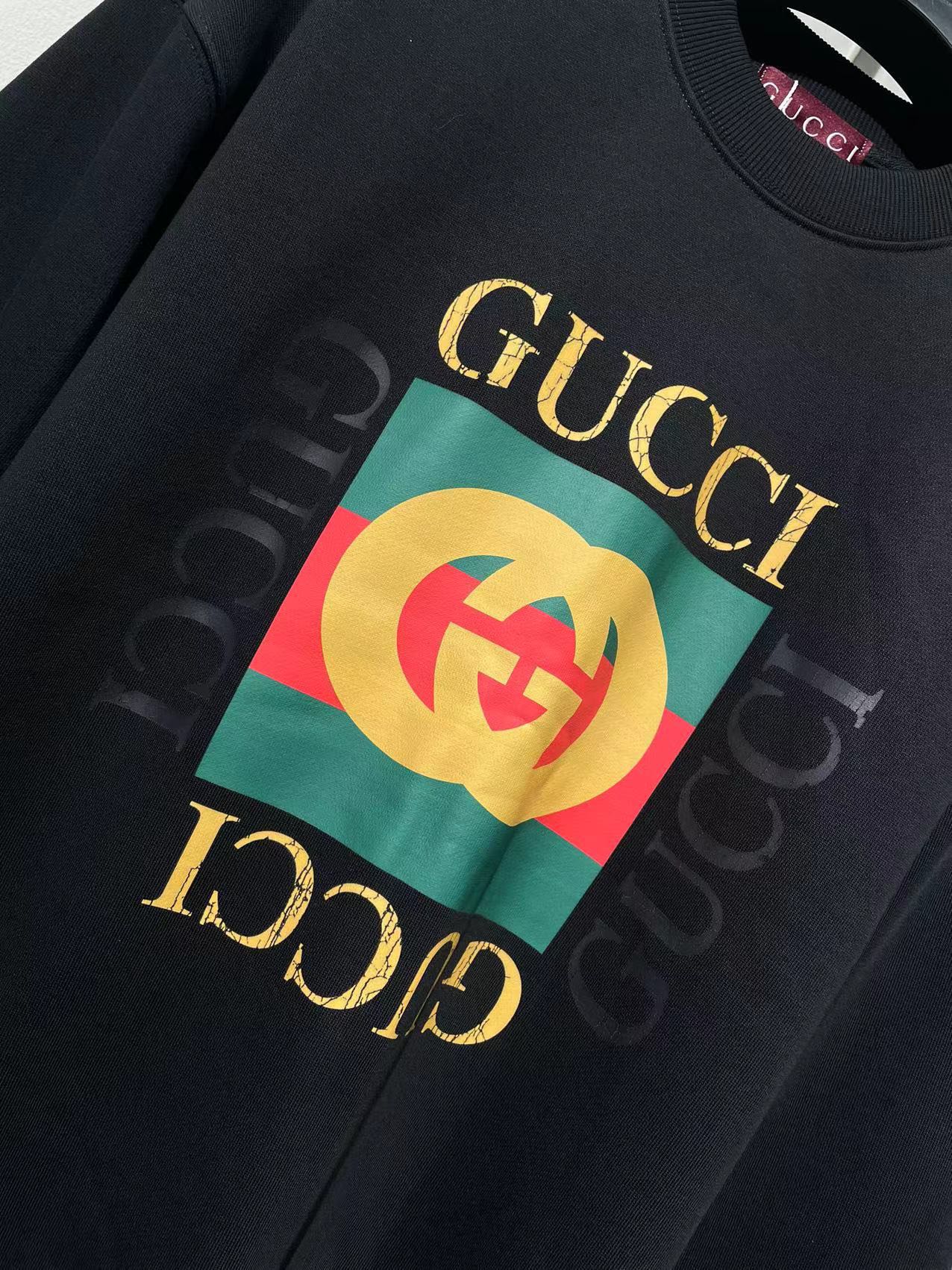 一比一復刻奢侈品頂級原單Gucci連帽運動衫時尚衛衣