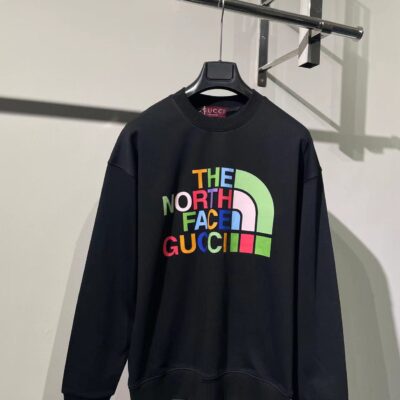 Gucci頂級連帽時尚衛衣精仿A貨運動衫白色 男女同款  黑色