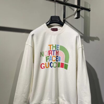 Gucci頂級連帽時尚衛衣一比一運動衫白色 男女同款  白色