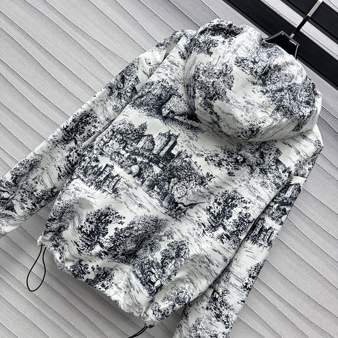 頂級復刻A貨DIOR迷彩原單衣服女裝衝鋒衣外套連帽