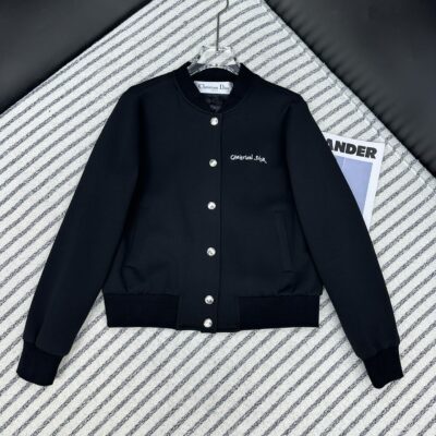 DIOR復刻奢侈品logo點綴高仿女裝立領夾克外套