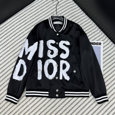 頂級原單奢侈品DIOR迪奧棒球領夾克外套 新品女裝衣服