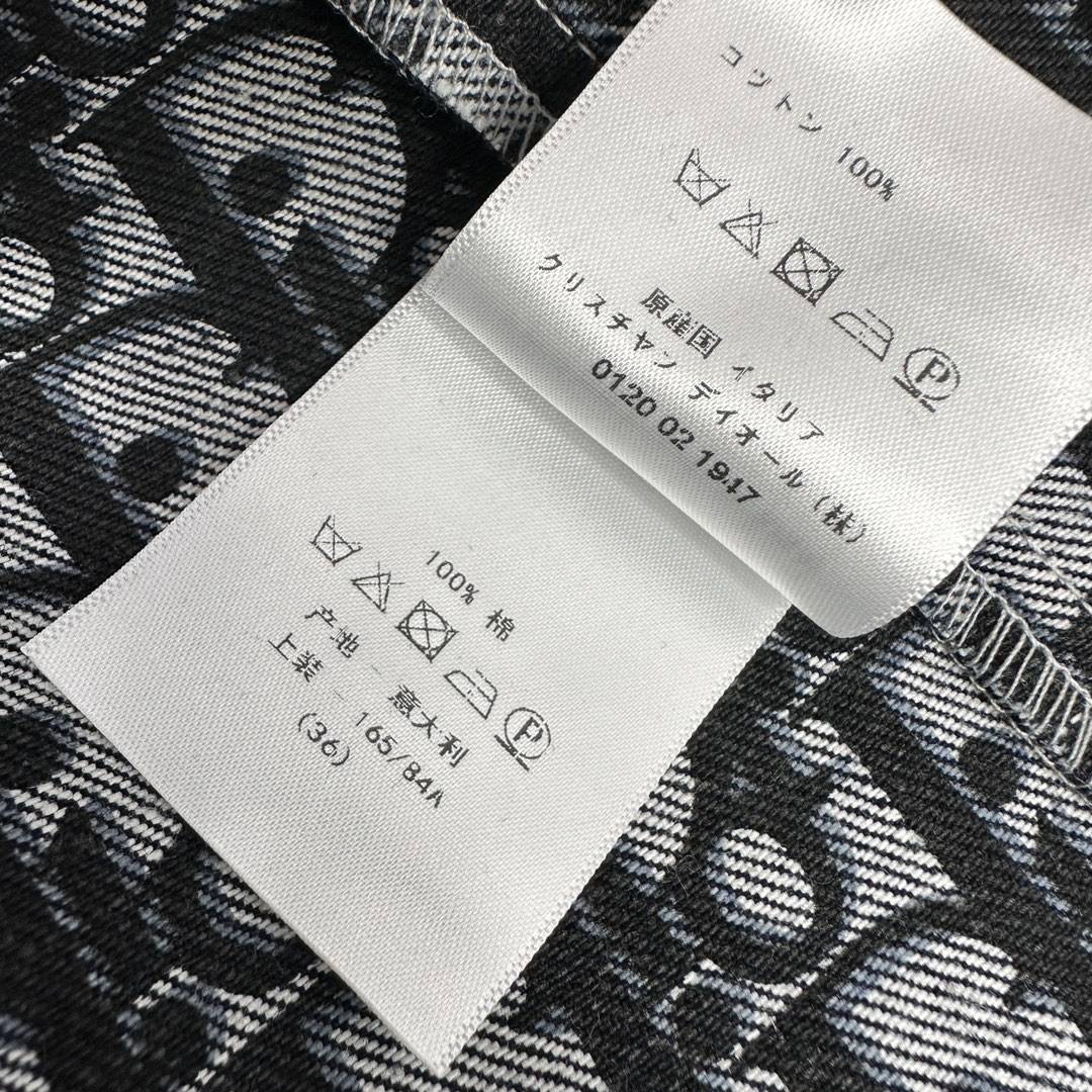 DIOR一比一復刻奢侈品斜紋牛仔布材質連帽撞色夾克