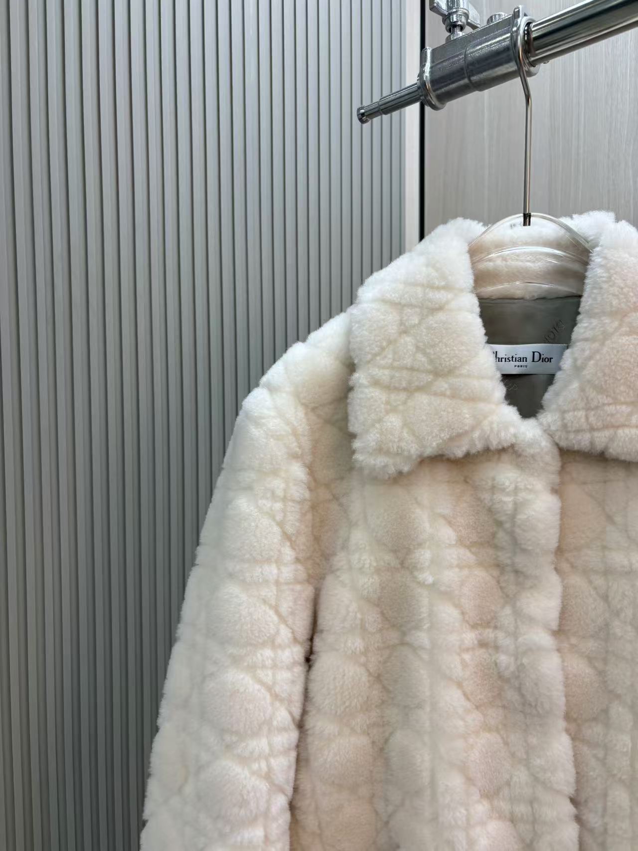 DIOR高仿頂級貂皮草時尚外套女款翻領夾克外套