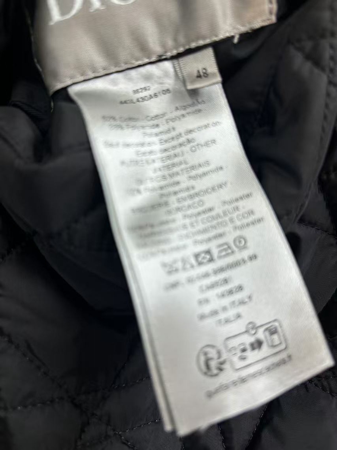 DIOR一比一復刻原單女裝羽絨服外套黑色