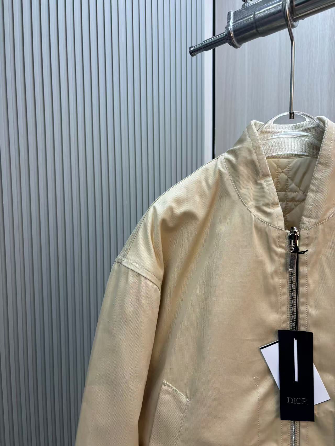 DIOR雙面穿頂級原單男裝新品外套卡其色