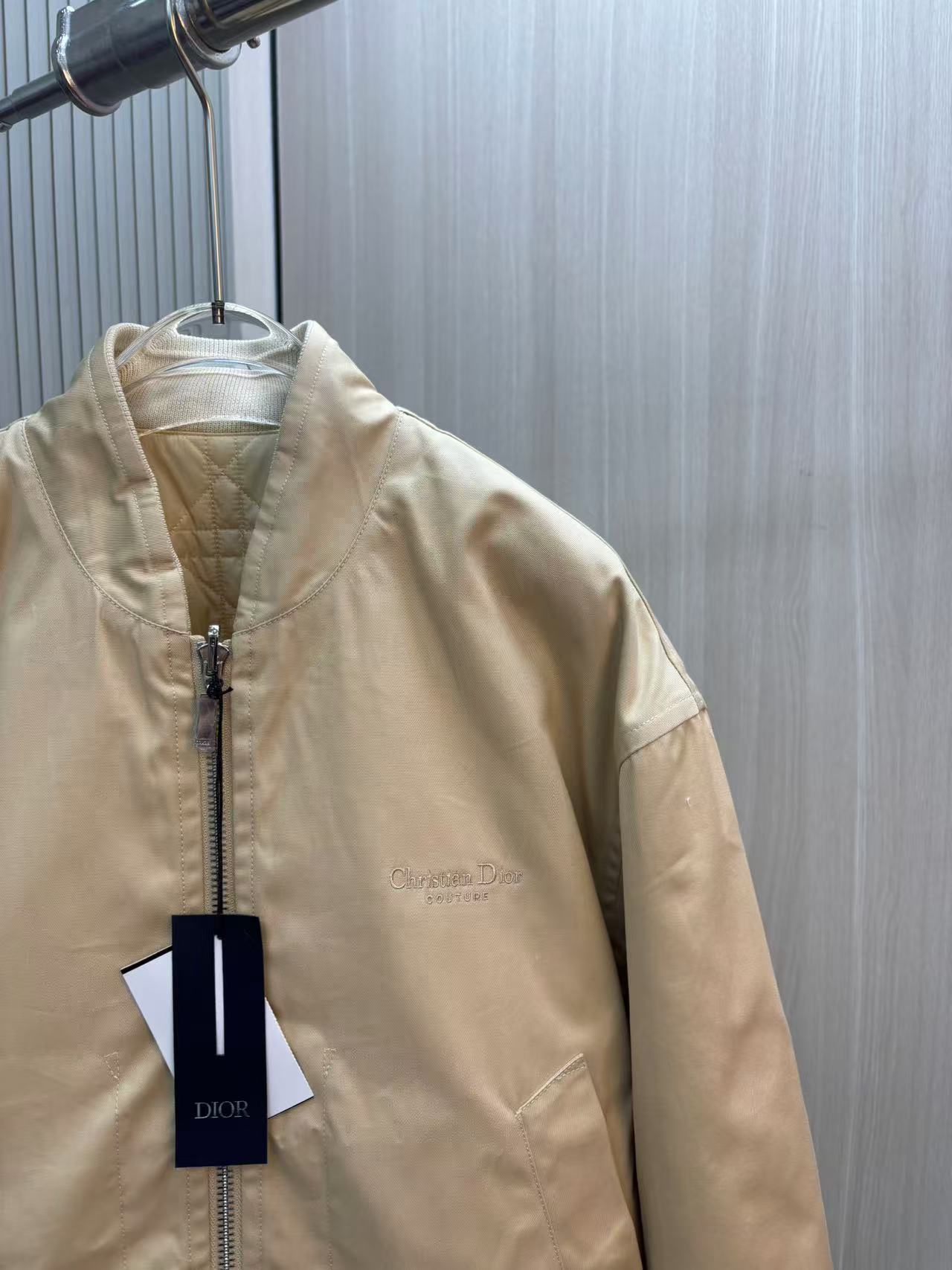 DIOR雙面穿頂級原單男裝新品外套卡其色