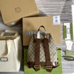 原單古馳Gucci棕色meo vintage背包雙肩包674147