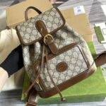 原單古馳Gucci棕色meo vintage背包雙肩包674147