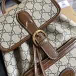 原單古馳Gucci棕色meo vintage背包雙肩包674147