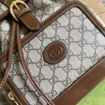 原單古馳Gucci棕色meo vintage背包雙肩包674147