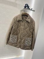 頂級高仿羅意威LOEWE菱格棉服女士衣服 外套