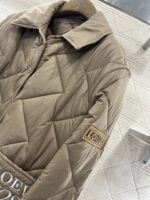 頂級高仿羅意威LOEWE菱格棉服女士衣服 外套