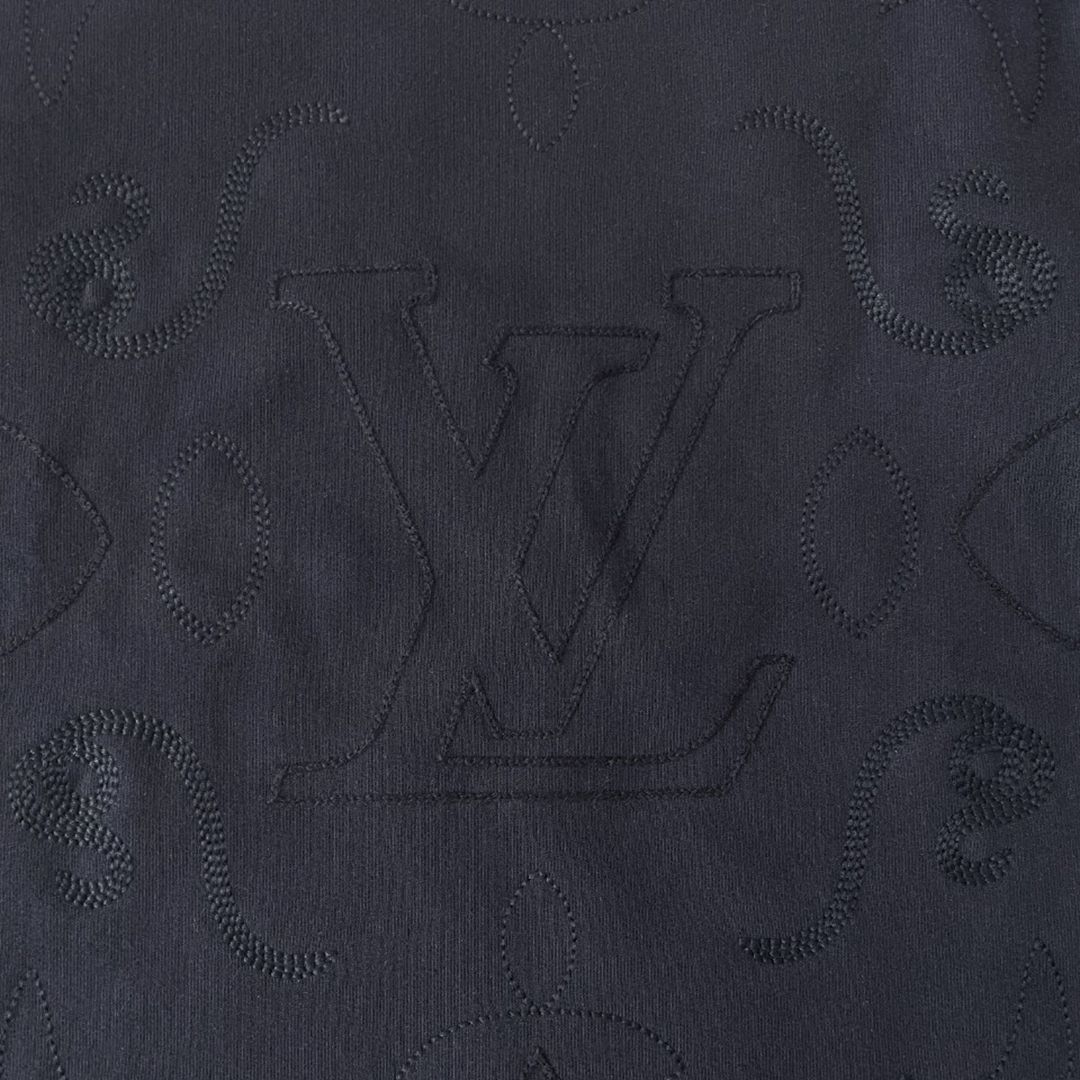 刺繡大花衛衣時尚男裝套頭路易威登高仿運動衫衛衣