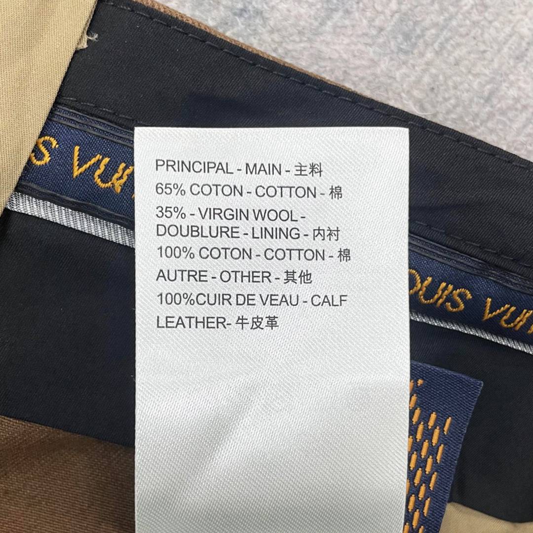 lv路易威登高仿時尚商務休閒褲長褲卡其色