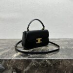 一比一Celine賽琳新款黑色NEW1 LOLA迷你法棍包斜挎包119533