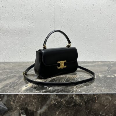 一比一Celine賽琳新款黑色NEW1 LOLA迷你法棍包斜挎包119533