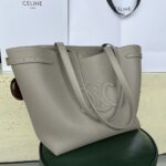 高仿包包Celine賽琳灰色CABAS ANAÏS粒面牛皮革手袋購物包116853