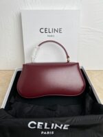 高仿精品Celine賽琳新款棗紅色單肩包女款 肩背包 女款 肩背包法棍包斜挎包119533