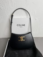 高仿包包Celine賽琳新款肩包TILLY中號亮澤牛皮革手袋腋下包115703BF4.38N