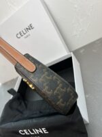 高仿精品Celine賽琳新款老花肩包牛皮革手袋腋下包115703BF4.38N