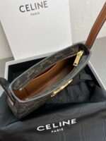 高仿精品Celine賽琳新款老花肩包牛皮革手袋腋下包115703BF4.38N