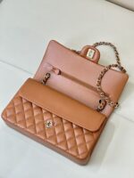 高仿網站Chanel香奈兒CF112中號焦糖色色鏈條包斜挎包