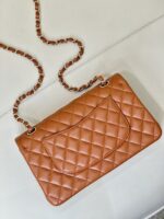 高仿網站Chanel香奈兒CF112中號焦糖色色鏈條包斜挎包