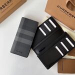 burberry巴寶莉高仿London格紋牛皮二折包錢包