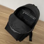 burberry巴寶莉高仿LOGO印花尼龍雙肩背包黑色水尼龍布雙肩書包