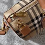 burberry巴寶莉原單新品Vintage格紋波士頓包