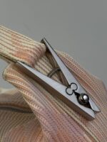 burberry巴寶莉高仿精品新品粉色女士peg格纹针织手提饭盒包腋下包