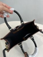 burberry巴寶莉原單格紋帆布拼皮Freya芙蕾雅包托特包