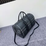burberry巴寶莉頂級新灰色格紋木炭灰的旅行包