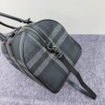 burberry巴寶莉頂級新灰色格紋木炭灰的旅行包