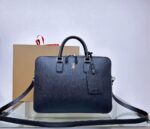 burberry巴寶莉原單黑色手提包 公文包 斜挎包公事包