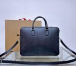 burberry巴寶莉原單黑色手提包 公文包 斜挎包公事包