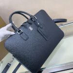 burberry巴寶莉原單黑色手提包 公文包 斜挎包公事包