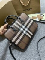 burberry巴寶莉原單採用格紋與義大利鞣制皮革打造 手提包 公文包 斜挎包公事包