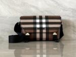 burberry巴寶莉原單深樺木棕郵差包精巧信使包