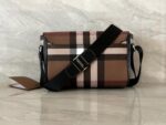 burberry巴寶莉原單深樺木棕郵差包精巧信使包