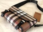burberry巴寶莉原單深樺木棕郵差包精巧信使包
