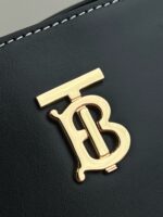 burberry巴寶莉頂級義大利進口黑色小牛皮購物包托特包沙灘包