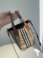 burberry巴寶莉頂級格紋London水桶包托特包手提單肩斜挎包