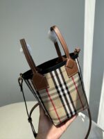 burberry巴寶莉頂級格紋London水桶包托特包手提單肩斜挎包